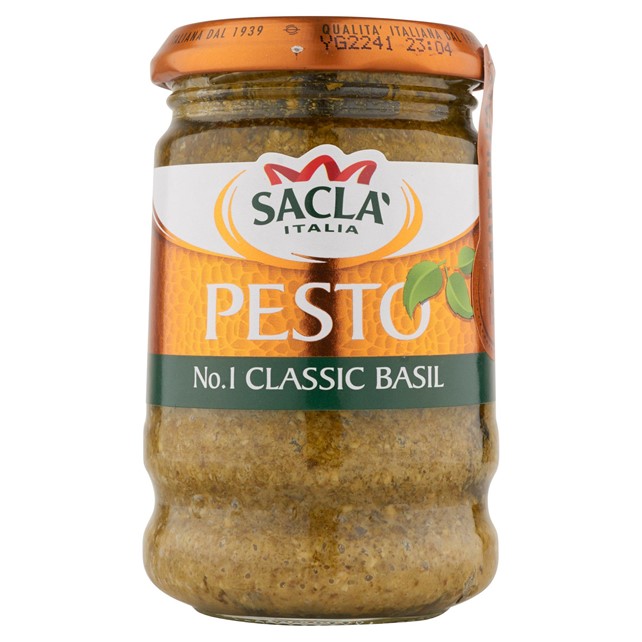 Sacla Classic Basil Pesto 190g Channel Islands Co Operative Society Online Groceries