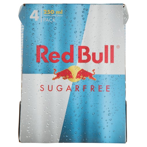 Picture of Red Bull Energy Drink, Sugar Free, 250ml (4 Pack)