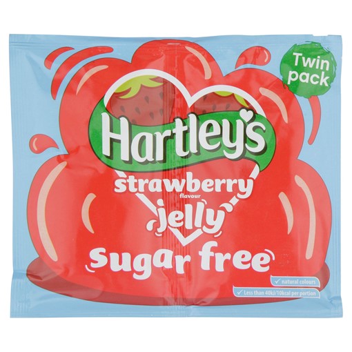 Picture of Hartley's Strawberry Flavour Jelly Sugar Free Twin Pack 23g