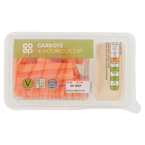 Picture of Co-op Carrots & Houmous Dip 105g