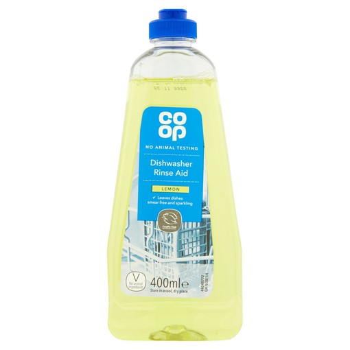 Picture of Co-op Dishwasher Rinse Aid Lemon 400ml