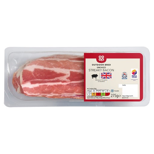 Picture of Co-op Smoked Streaky Bacon 275g