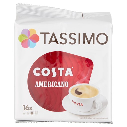 Tassimo Costa Americano Coffee Pods x16 Guernsey Online