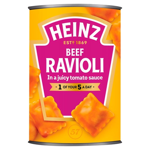 Picture of Heinz Beef Ravioli in a Tomato Sauce 400g