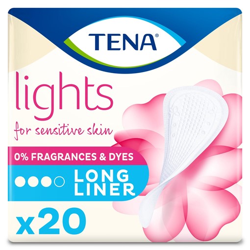 Picture of TENA Lights Long Incontinence Liners 20 pack