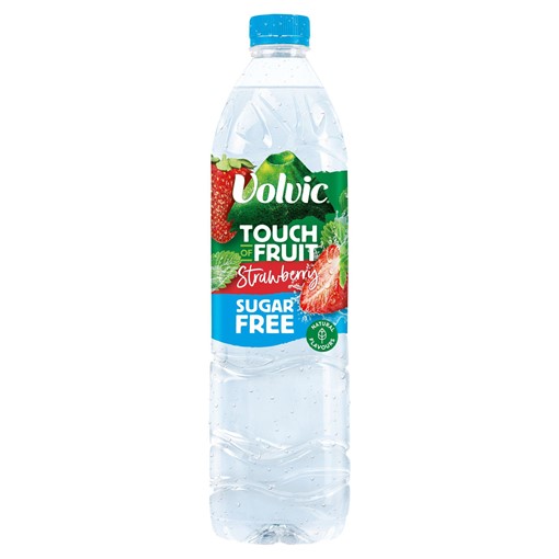 Picture of Volvic Touch of Fruit Sugar Free Strawberry Natural Flavoured Water 1.5L