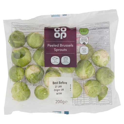 Picture of Co-op Peeled Brussels Sprouts 200g