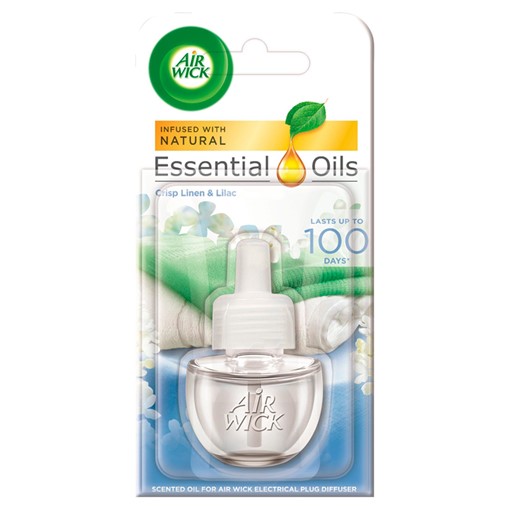 Picture of Air Wick Essential Oils Plug Diffuser Crisp Linen & Lilac 19ml