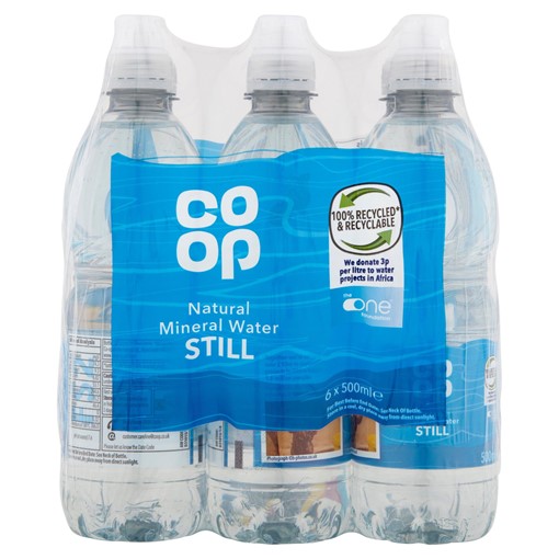 Picture of Co-op Natural Mineral Water Still 6 x 500ml