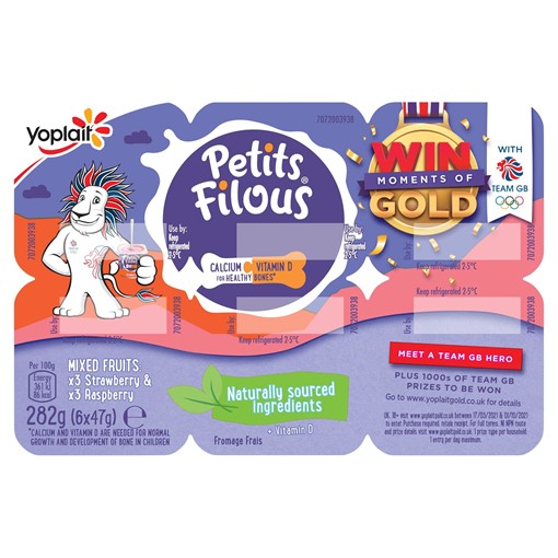 Picture of Petits Filous Strawberry and Raspberry Fromage Frais 6 x 47g