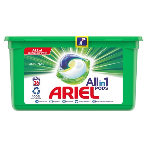 Picture of Ariel All-in-1 PODS, Washing Liquid Capsules Original 36 Washes