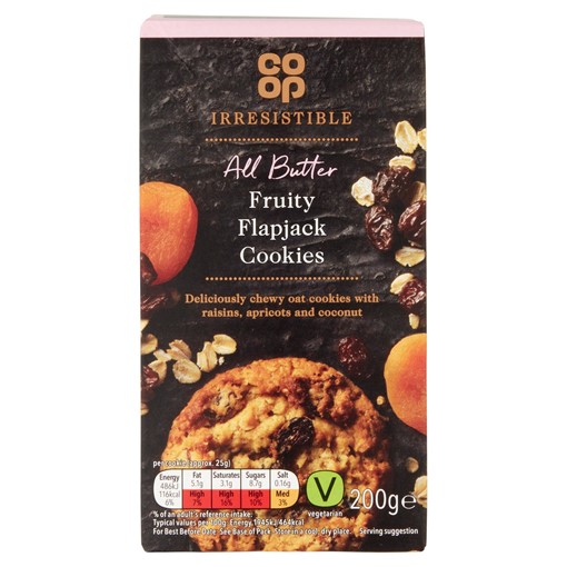 Picture of Co-op Irresistible All Butter Fruity Flapjack Cookies 200g