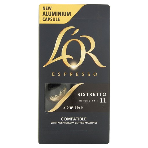 Picture of L'OR Espresso Ristretto Intensity 11 Aluminium Coffee Capsules x10