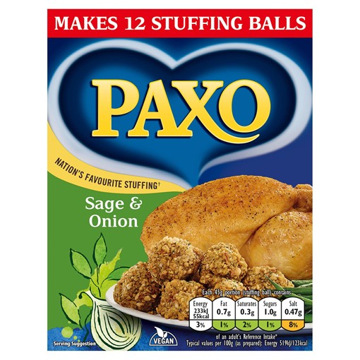 Picture of Paxo Sage & Onion Stuffing Mix 170g