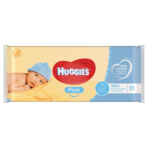 Picture of Huggies® Pure Baby Wipes - 1 Pack of 56 Wipes