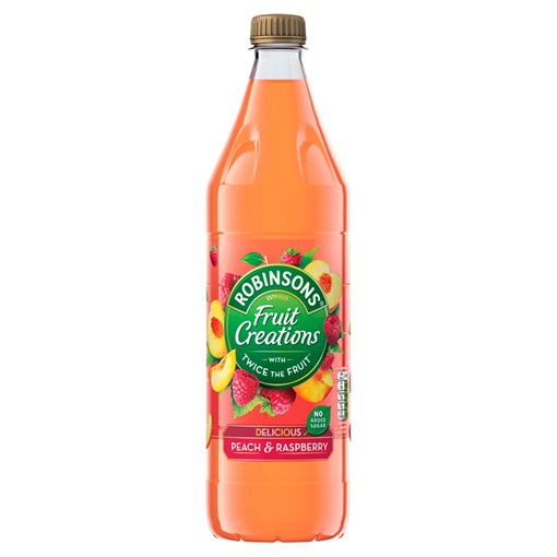 Picture of Robinsons Fruit Creations Peach & Raspberry Squash 1L