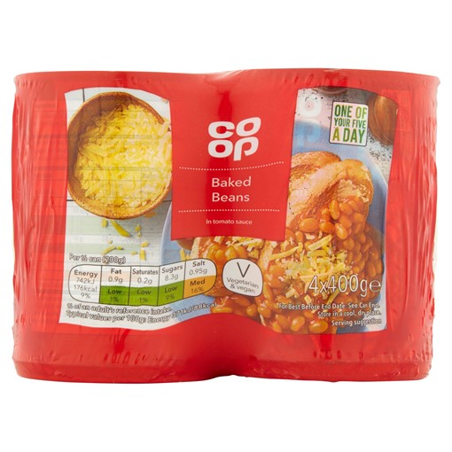 Picture of Co Op Baked Beans in Tomato Sauce 4 x 400g