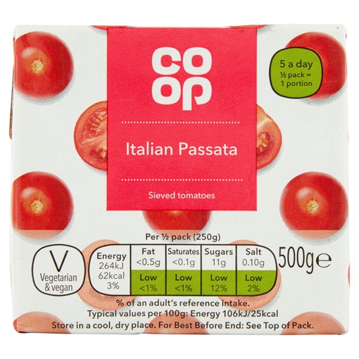 Picture of Co-op Italian Passata 500g