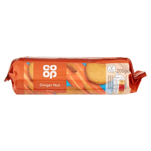 Picture of Co Op Ginger Nut Biscuits 200g
