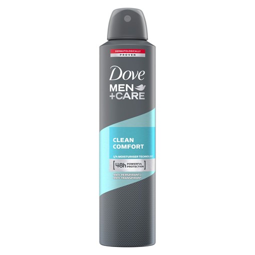 Picture of Dove Men+Care Clean Comfort Aerosol Antiperspirant Deodorant 250 ml