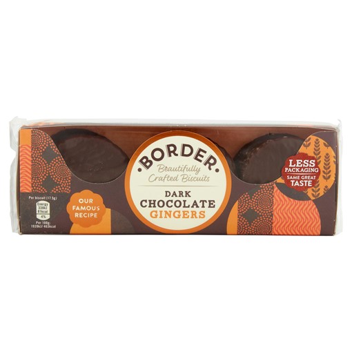 Picture of Border Beautifully Crafted Biscuits Dark Chocolate Gingers 150g