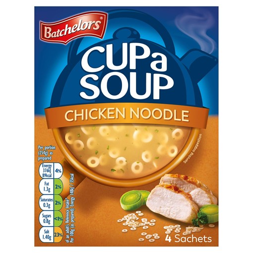 Picture of Batchelors Cup a Soup Chicken Noodle 4 Sachets 94g