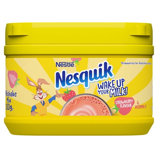 Picture of Nesquik Strawberry Flavoured Milkshake Powder 300g Tub