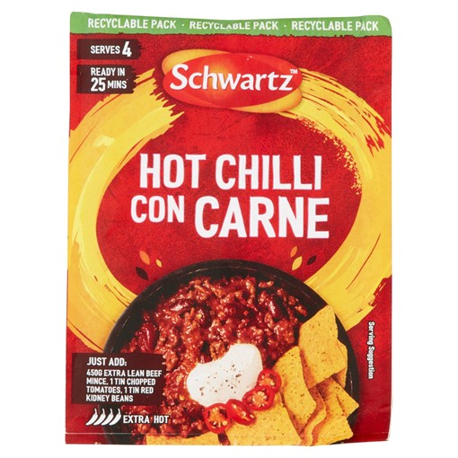Picture of Schwartz Hot Chilli Con Carne Recipe Mix 41g