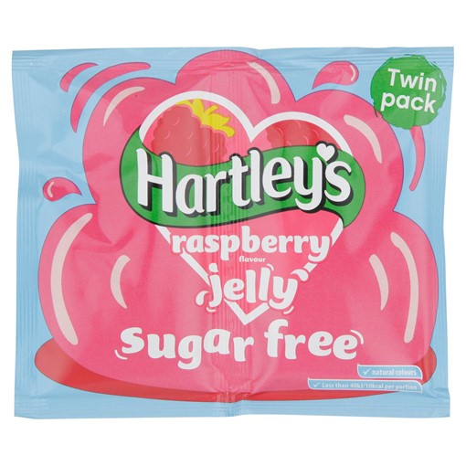 Picture of Hartley's Raspberry Flavour Jelly Sugar Free Twin Pack 23g