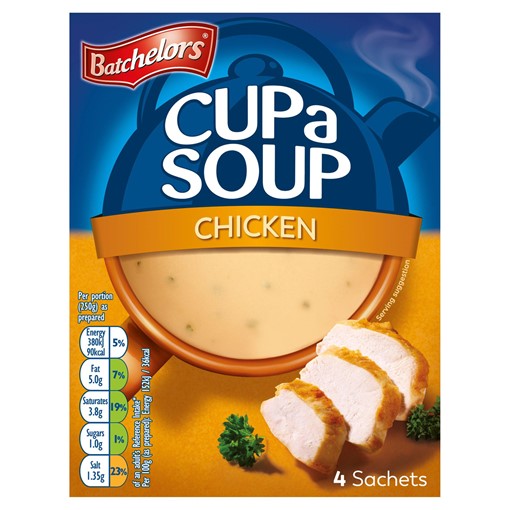 Picture of Batchelors Cup a Soup Chicken 4 Sachets 81g