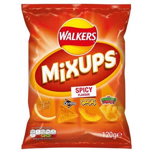 Picture of Walkers Mix Ups Spicy Sharing Snacks 120g