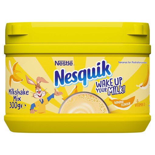 Picture of Nesquik Banana Flavoured Milkshake Powder 300g Tub