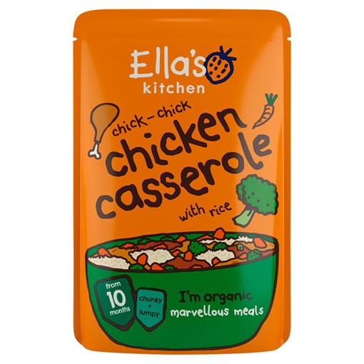 Picture of Ella's Kitchen Organic Chicken + Rice Casserole with Apricots Pouch 10+ Months 190g