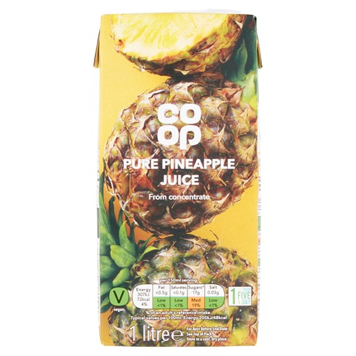 Picture of Co-op Pure Pineapple Juice 1 Litre