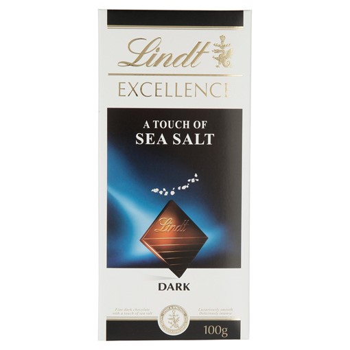 Picture of Lindt Excellence Dark a Touch of Sea Salt 100g