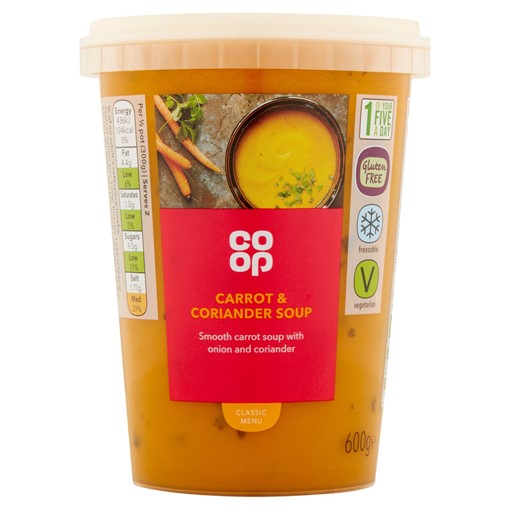 Picture of Co-op Carrot & Coriander Soup 600g