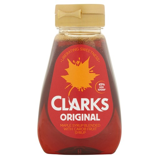 Picture of Clarks Original Maple Syrup Blended with Carob Fruit Syrup 180ml