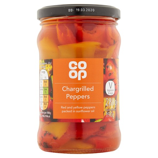Picture of Co Op Chargrilled Peppers 280g
