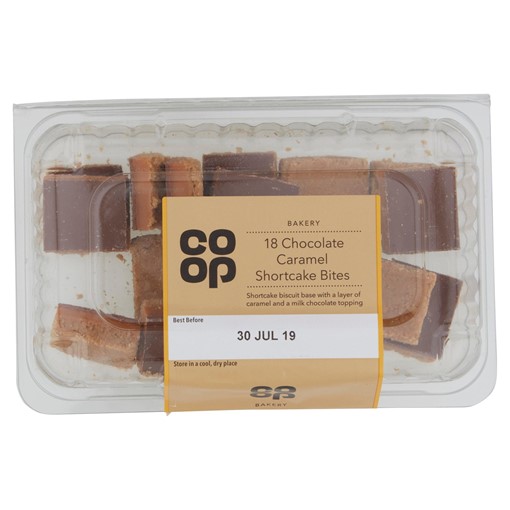 Picture of Co-op Bakery 18 Chocolate Caramel Shortcake Bites