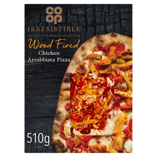 Picture of Co-op Irresistible Wood Fired Chicken Arrabbiata Pizza 510g