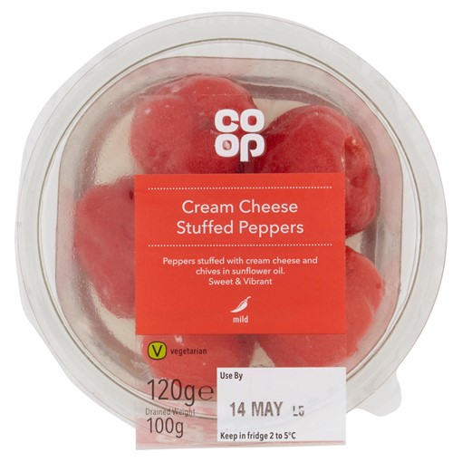Picture of Co-op Cream Cheese Stuffed Peppers 120g