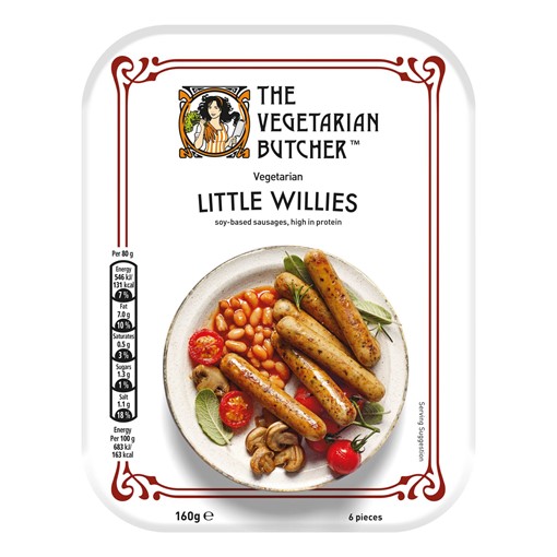Picture of The Vegetarian Butcher Little Willies Vegetarian Sausages 160 g