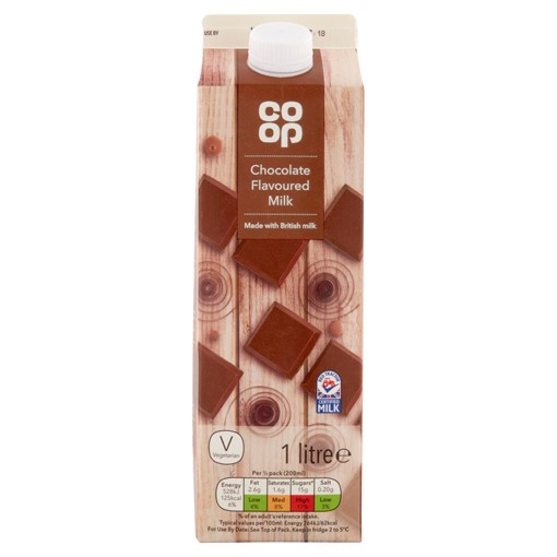 Picture of Co-op Chocolate Flavoured Milk 1 litre