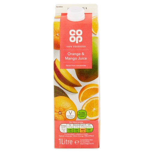 Picture of Co Op Orange & Mango Juice 1 Litre