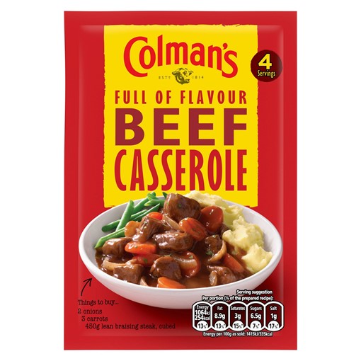 Picture of Colman's Beef Casserole Recipe Mix 40 g