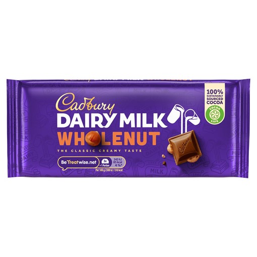 Picture of Cadbury Dairy Milk Whole Nut Chocolate Bar 120g