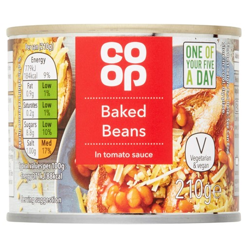 Picture of Co Op Baked Beans in Tomato Sauce 210g