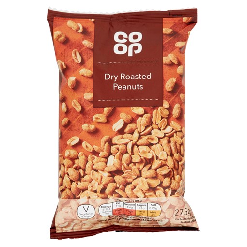 Picture of Co-op Dry Roasted Peanuts 275g