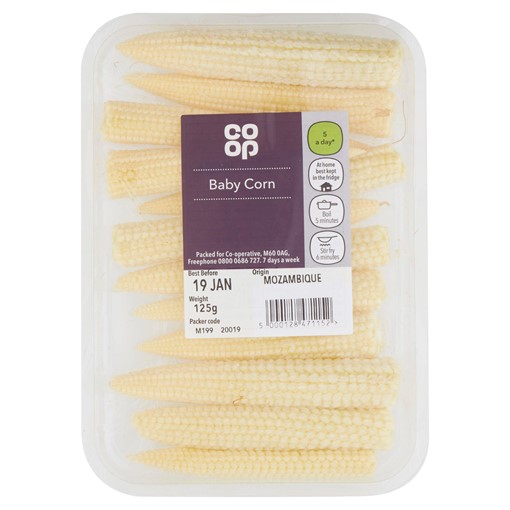 Picture of Co-op Baby Corn 125g