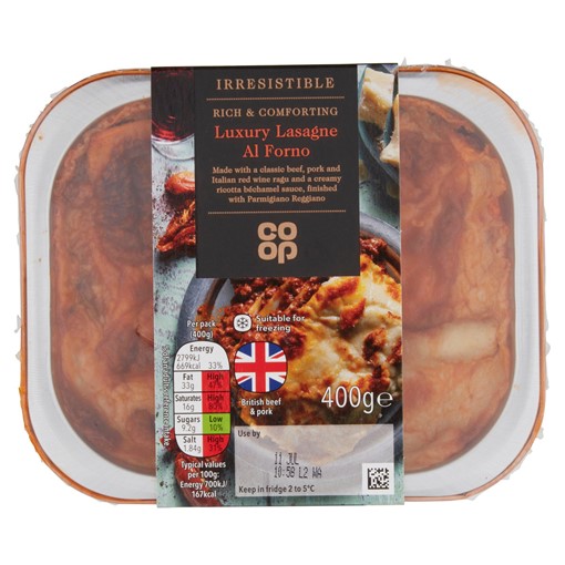 Picture of Co-op Irresistible Luxury Lasagne Al Forno 400g